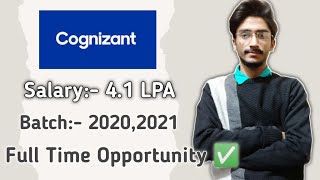 🔴COGNIZANT 2022 Hiring -Off Campus Drive 2020-21 Batch | Information Technology Hiring
