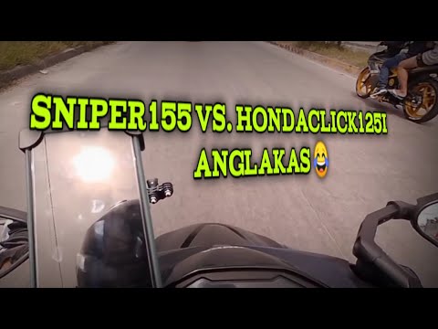 Sniper 155 vs. honda click 125i Ang lakas 😂 pariho may angkas 😂