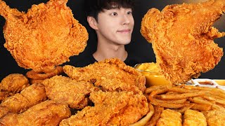 ASMR MUKBANG FRIED CHICKEN & FRENCH FRIES & CHICKEN NUGGETS & FRIED SQUID RINGS