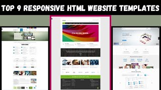 Top 9 Best Responsive HTML Website Templates | Best Selling HTML Templates | Wpshopmart