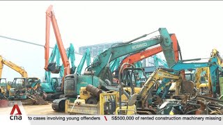 Police investigating reports of missing construction equipment worth around S$500,000