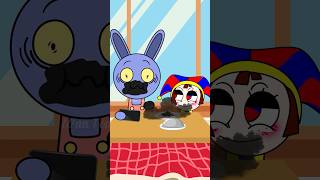 POV: Jax being greedy with Pomni... ends up with a black mouth || Incredibox Sprunki