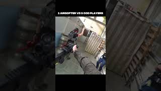 1 airsofter vs call of duty player #airsoft #airsoftcqb #airsoftfrance #warzone #paintball  #milsim