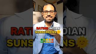 Best Indian Sunscreens Ranked 🥰 #sunscreen #shortsfeed