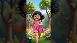She Was Just Playing… Until THIS Happened! 😱🌳🦋 #kidsadventure #junglemystery #shorts