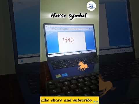 HORSE 🐎 SYMBOL #msword #horse #shortcutkeys #symbols #ytshorts #viralvideo #youtube
