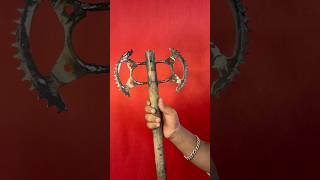 Making war axe |chain sprocket weapons #diy #artist #war #weaponanalysis #chainsprocket #shortvideo