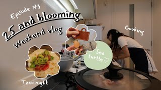 休日vlog｜朝はカフェでproductive☀️🌿 夜はお家でタコスパーティ🌙