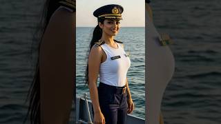 Smiles of Female Admiral in the Navy #navy #womeninspiration #admiral #militarygirl #shorts