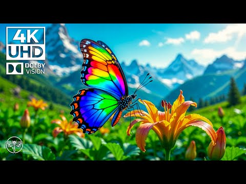 Serenity in Flight 4K 🦋🍀 | Relaxing Piano & Butterfly Grace in a Quiet Garden