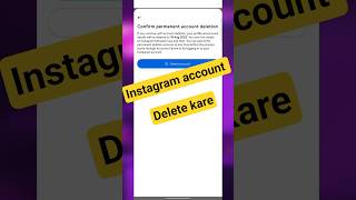 Instagram Account Delete Kaise Kare Permanently 2025 | How To Delete Instagram Account Permanently