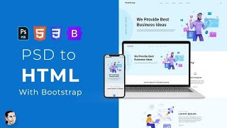 PSD TO HTML Bangla Tutorial | Part 1 | Class-5 | RehanCoder