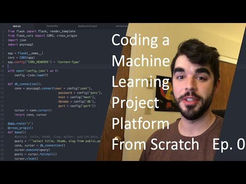 Making a platform for my machine learning projects: Episode 0