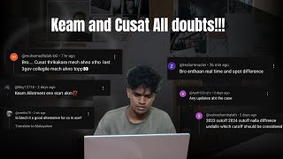 Keam and Cusat All doubts Answering!!!! | Keam | Cusat |