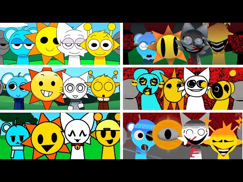 Incredibox - Sprunki but MIX MR SUN and WENDA and SIMON and SKY in ALL Different Mods