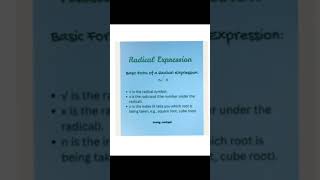 radical Expression #math #class9 #chapter1 #radicalexpression #easymathbyayesha #math #mathematics