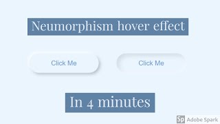 Awesome Neumorphism css buttons - html css neumorphism buttons- 3d buttons with html and css.