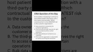 CISA Question of the Day: Cloud Contract Risk in Healthcare
