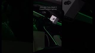 2025 Tesla Model S with Custom Ambient Lighting #Tesla2025 #AmbientLighting #ElectricCar #LuxuryRide