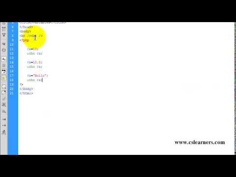 PHP for beginners - Part 4 - Variables