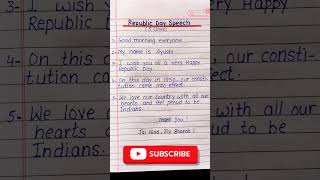 5 Lines Speech On Republic Day/Republic Day Speech/26 January Speech #shorts #26january #republicday
