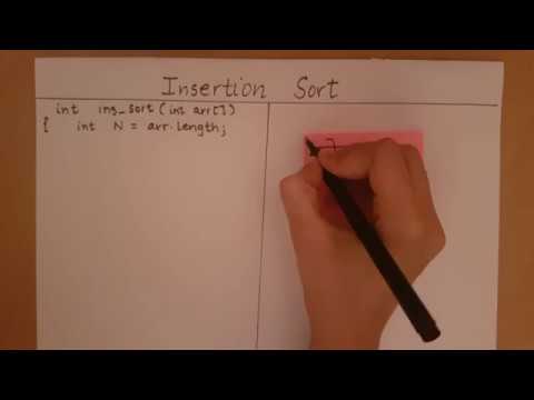 Insertion Sort - Pseudo Code