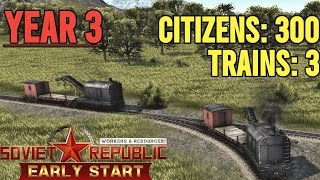 Early Start DLC: Getting Trains and Citizens in Year 3 | E3 | Workers and Resources | Season 11