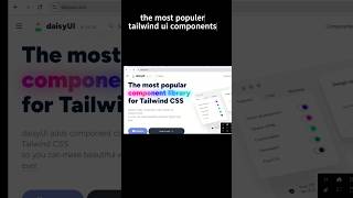 Popular ui components| bootstrap | tailwind css #coding #shorts #frontenddevelopment