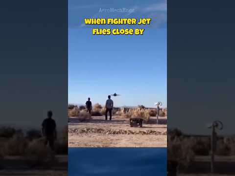 Fighter Jet Flyby Shocks Onlookers!
