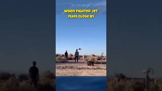 Fighter Jet Flyby Shocks Onlookers!