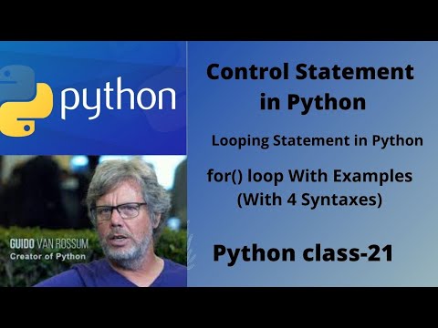 for loop() in python (with all syntaxes).With Detailed Examples.
