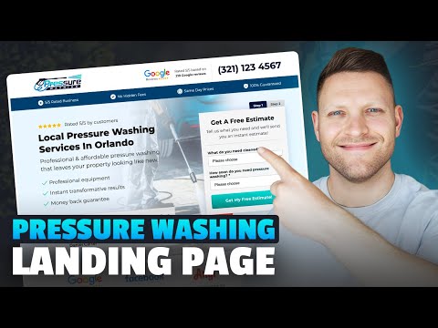 The Ultimate Pressure Washing Landing Page (My High Converting Design REVEALED)