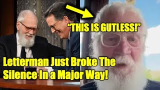 Letterman BREAKS Silence With FURIOUS CBS Rant Over Colbert