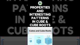 Properties & Interesting Patterns in Cube & Cube Roots! | CBSE NCERT Maths | #shorts #facts #maths