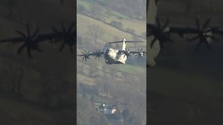 Epic A400M Waves at Me While Flying Low!