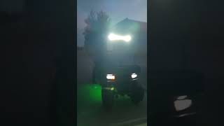 Electric golf cart headlights show #electricvehicles #futureoftransportation
