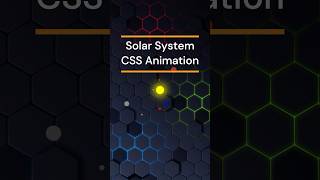 CSS daily dose - solar system #coding #frontendprojects #frontenddeveloper #cssanimation #css #html