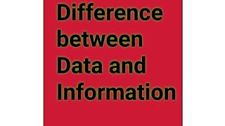 Difference between Data and Information PowerPoint presentation