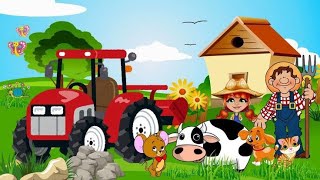 The farmer 🧑‍🌾 in the dell English Rhymes song ll cartoons for children ll 💖😍🥰..