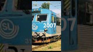 Evolution of SL pendeltåg. (CapCut) #stockholm #metro #asmr #buss #sweden #beautiful #sl #train