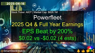 Powerfleet (AIOT|$628.1M) - 2025 Q4 & Full Year Earnings Analysis