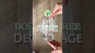 DIY decoupage vases with dollar tree items! #diy #dollarstorecrafts #dollartree #dollartreediy