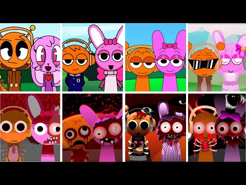 🧡🩷Incredibox - Sprunki but MIX OREN and PINKI in ALL Different Mods 🩷🧡