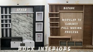 Modular TV Cabinet Making Process: Step-by-Step DIY Guide #tvcabinetdesign #woodworking #furniture