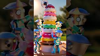 #icecream #youtubeshorts #dreamcity  #sweetmemories #aianimation #foodart #robotlife #aishorts #cute