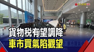 買車再等等?貨物稅有望調降 車市買氣觀望 裕隆估今年掛牌恐跌破45萬台｜非凡財經新聞｜20250522
