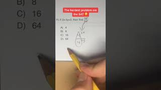 The hardest problem on the SAT! 😱 #sat #psat #highschool #math #fyp #maths #GrowUpWithMe  #mathexam