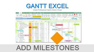 Add Milestones in Gantt Charts - Gantt Excel
