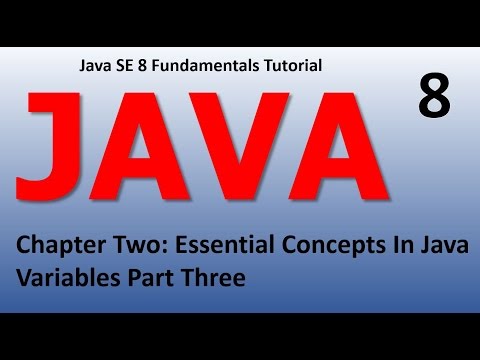 Java Introduction - Essential Concepts Variables Epi 8