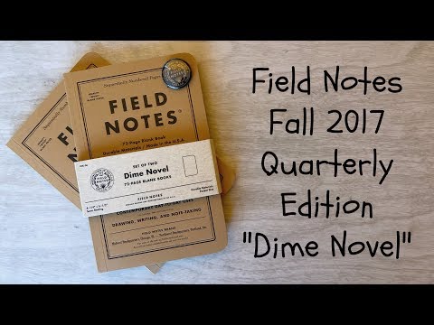 Field Notes FNC-36: FALL 2017 QUARTERLY EDITION DIME NOVEL - Unboxing